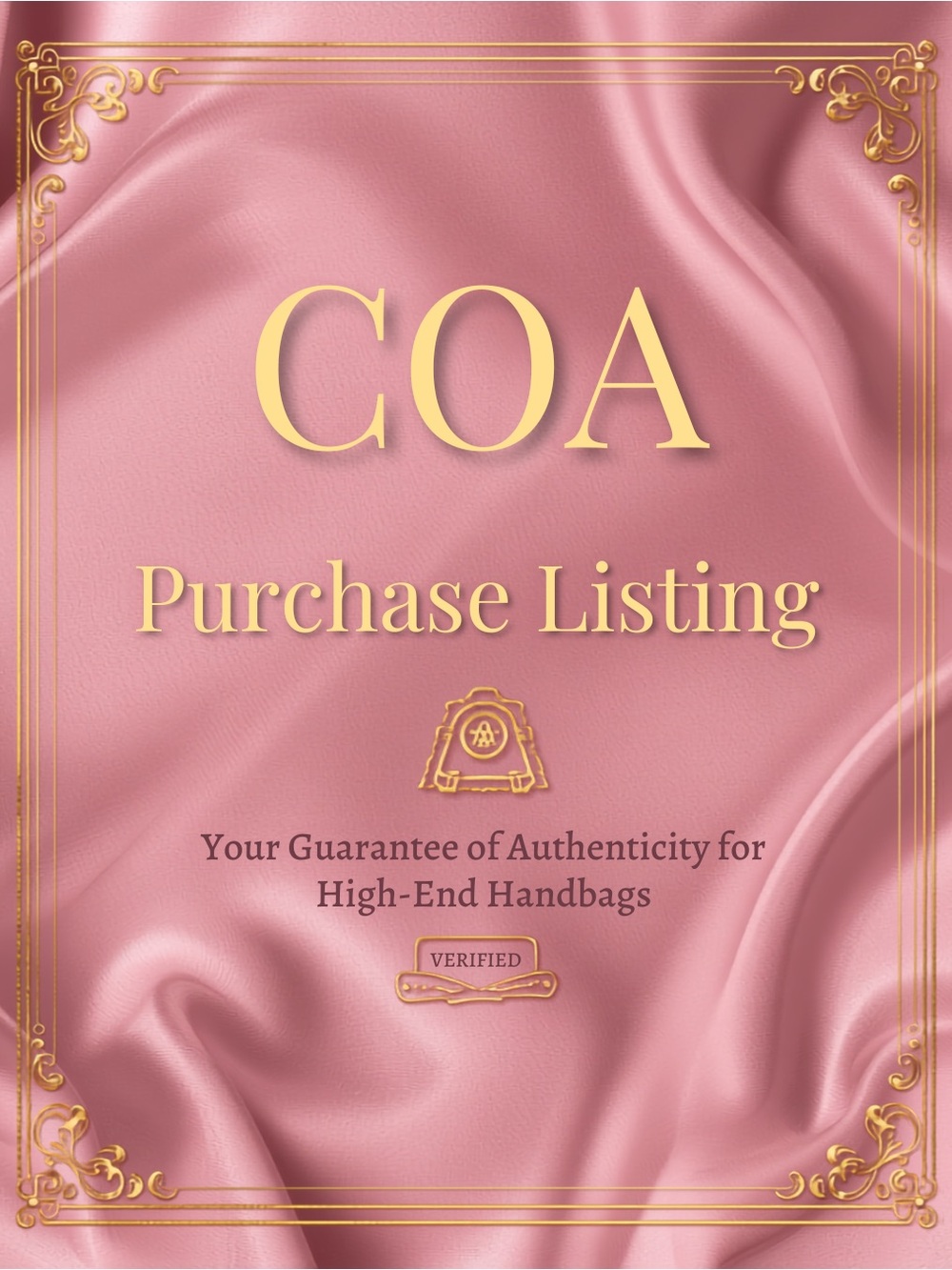COA By LegitApp Add-On for Luxury Brands